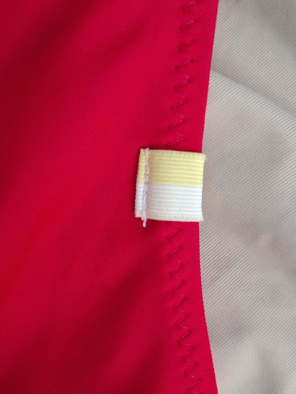 Woman Sumersalt Two-Tone Pink & Red One-Piece Swimsuit - Picture 3 of 4